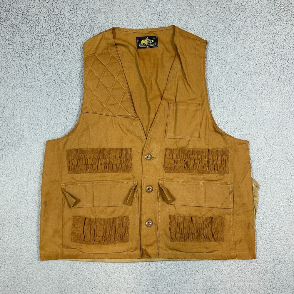 Vintage 80s KMART Outdoor Hunting Vest With‎ Shell Storage